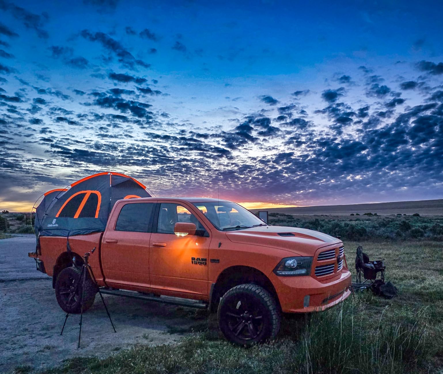 Truck Bed Tent 5.5-6ft: Easy Set Up Umbrauto Pickup Truck Tents for Camping, Waterproof PU3000mm Canopy for Truck Camper, Portable, Spacious for 2 Person Green customer photo 1