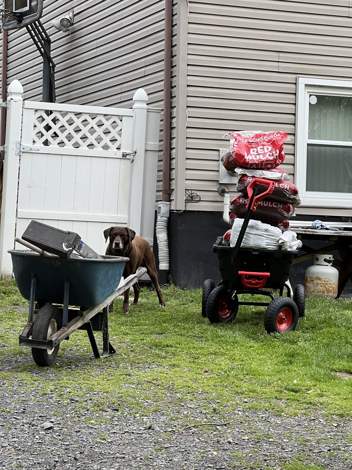 900LB Garden Dump Cart, 2026 Upgraded Heavy Duty Wheelbarrow Cart with 10