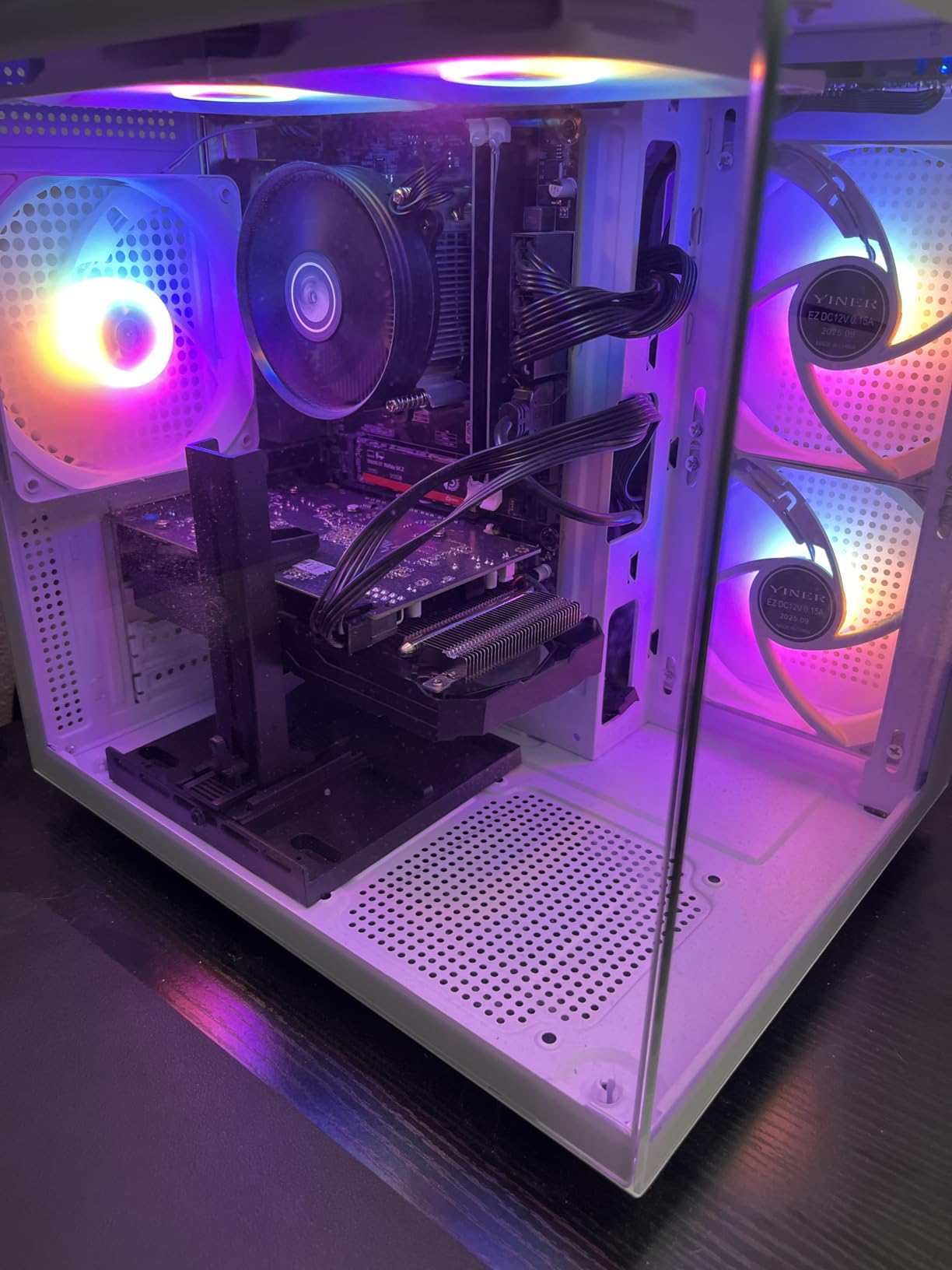 Prebuilt Gaming PC Desktop Computer, Intel Core i7, RX590 Graphics Card 8GB GDDR5, 16GB RAM, 512GB SSD, WiFi 5.0, RGB Fan x4 customer photo 1