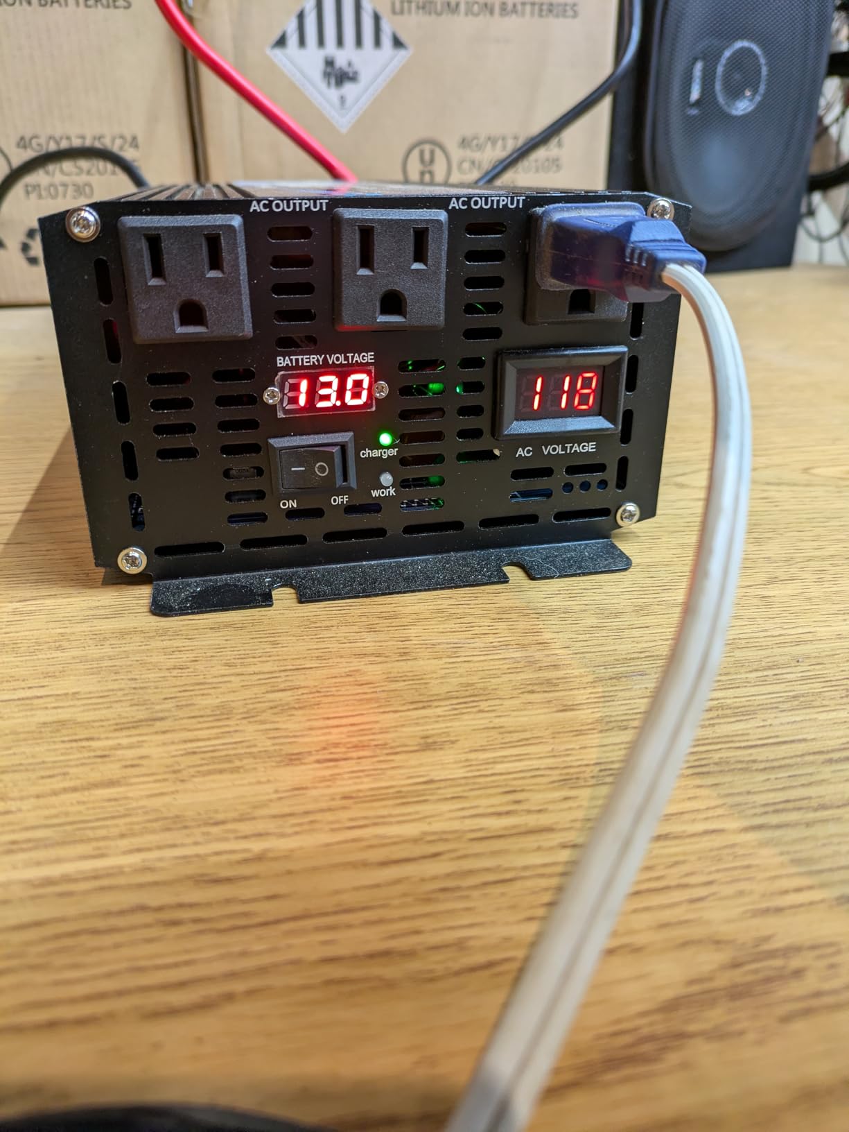 Cantonape 2000W Sump Pump Backup Battery System, Automatic Switching to Battery Inverter Power, Professional Backup System in Case of Power Failure, Pure Sine Wave Output customer photo 2