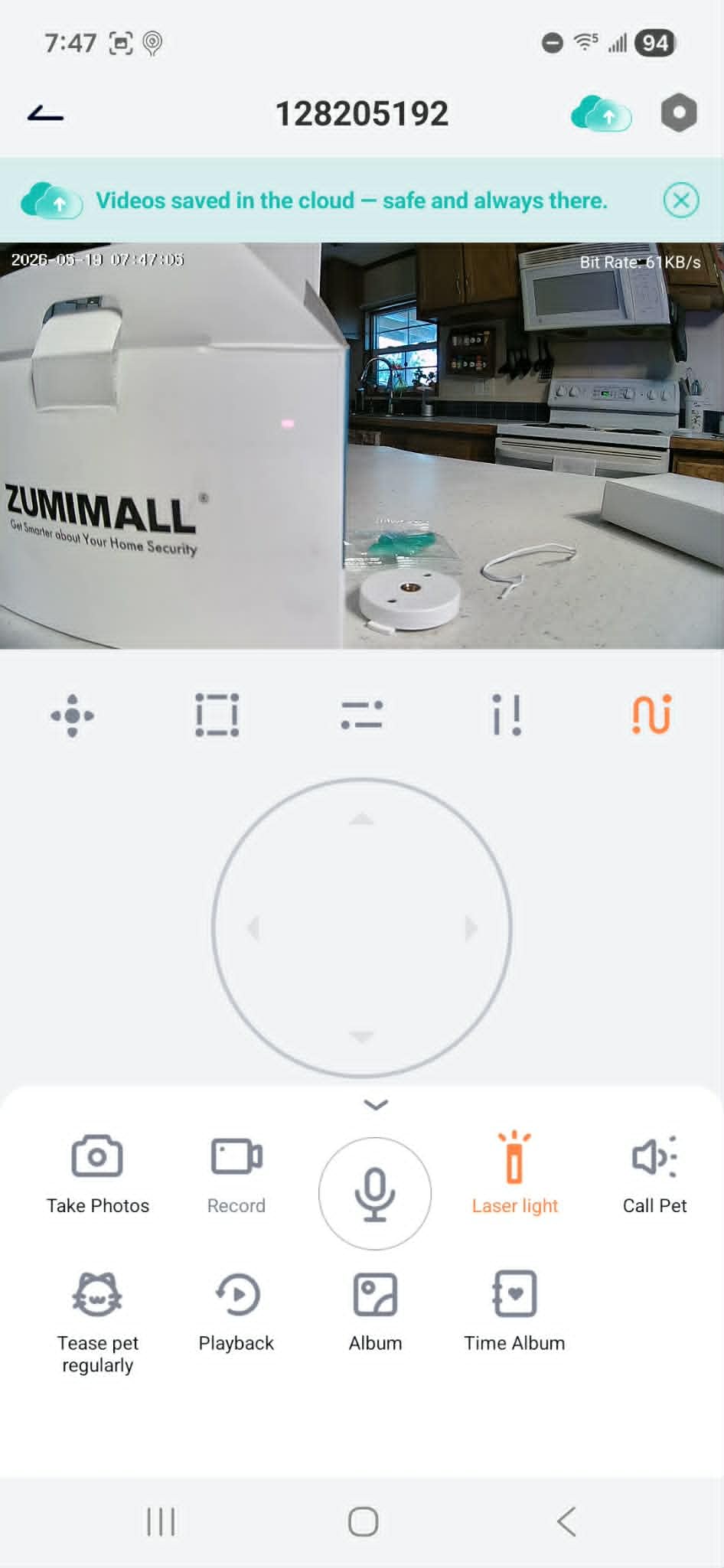 ZUMIMALL Pet Camera with Laser, 5G/2.4G WiFi Camera for Dog/Cat Laser Toy, 2K Pet Security Cameras with Phone App, 2-Way Talk, Auto Tracking, Pet/PIR/AI Detection, Privacy Protect, Alexa/ONVIF/Cloud customer photo 1