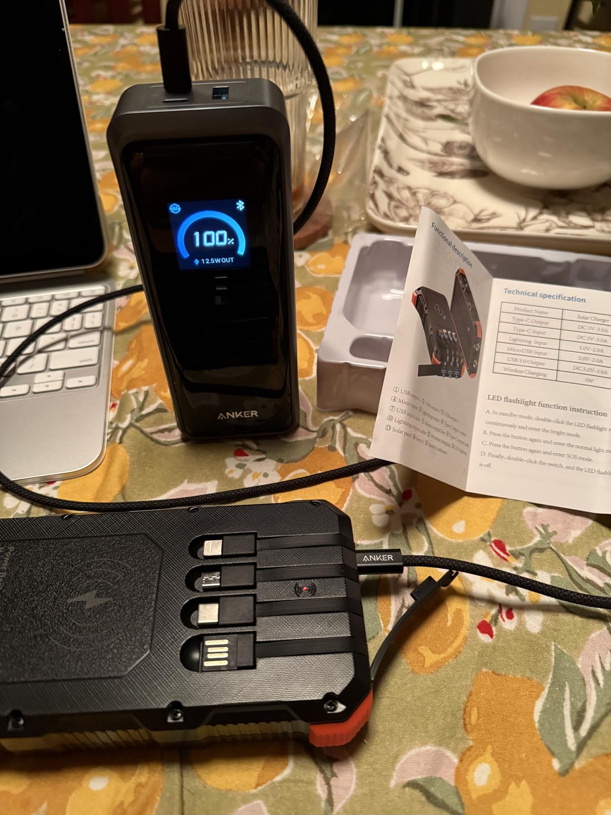 Anker Prime Power Bank and Charging Base, 26,250mAh 300W Max Portable Charger with Base for 6 Devices, Two-Way Charging, Flight-Approved, App Control customer photo 1