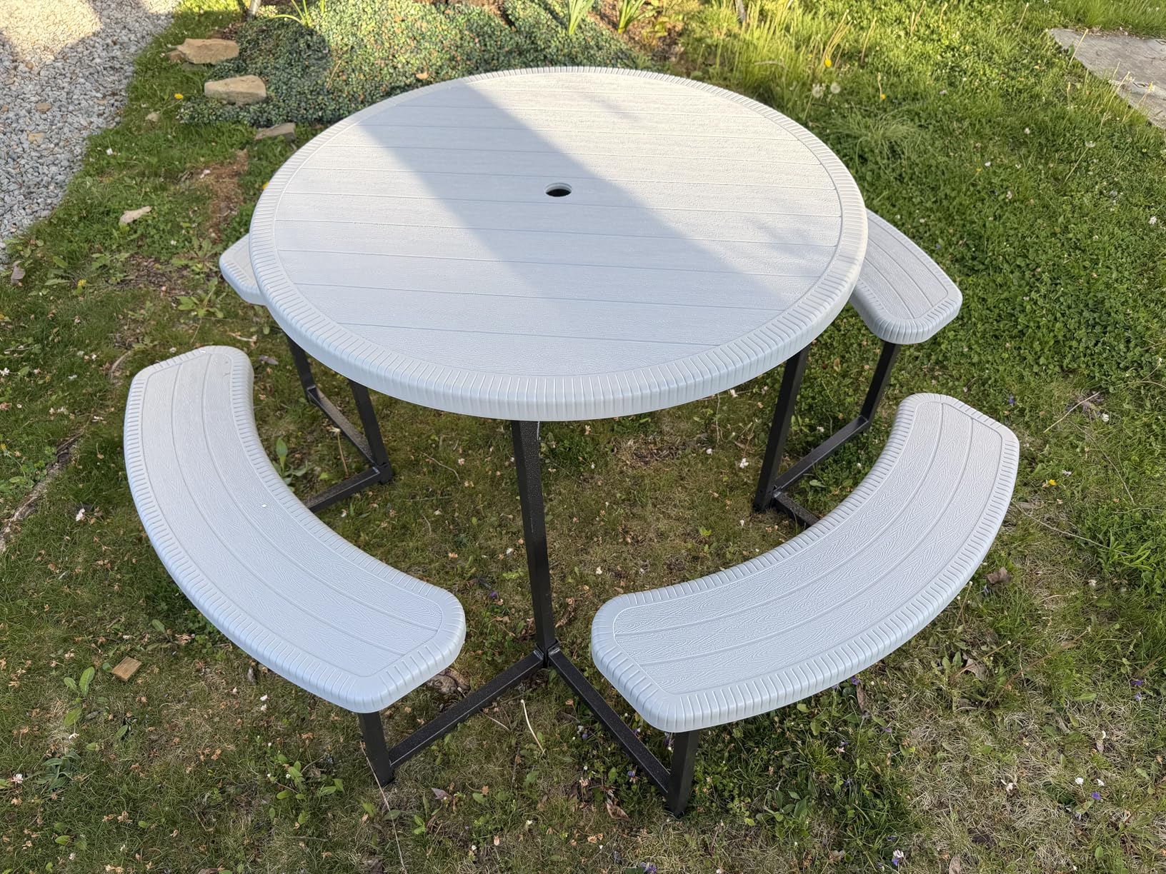 Giantex Picnic Table Bench Set for 4-8 People, 34