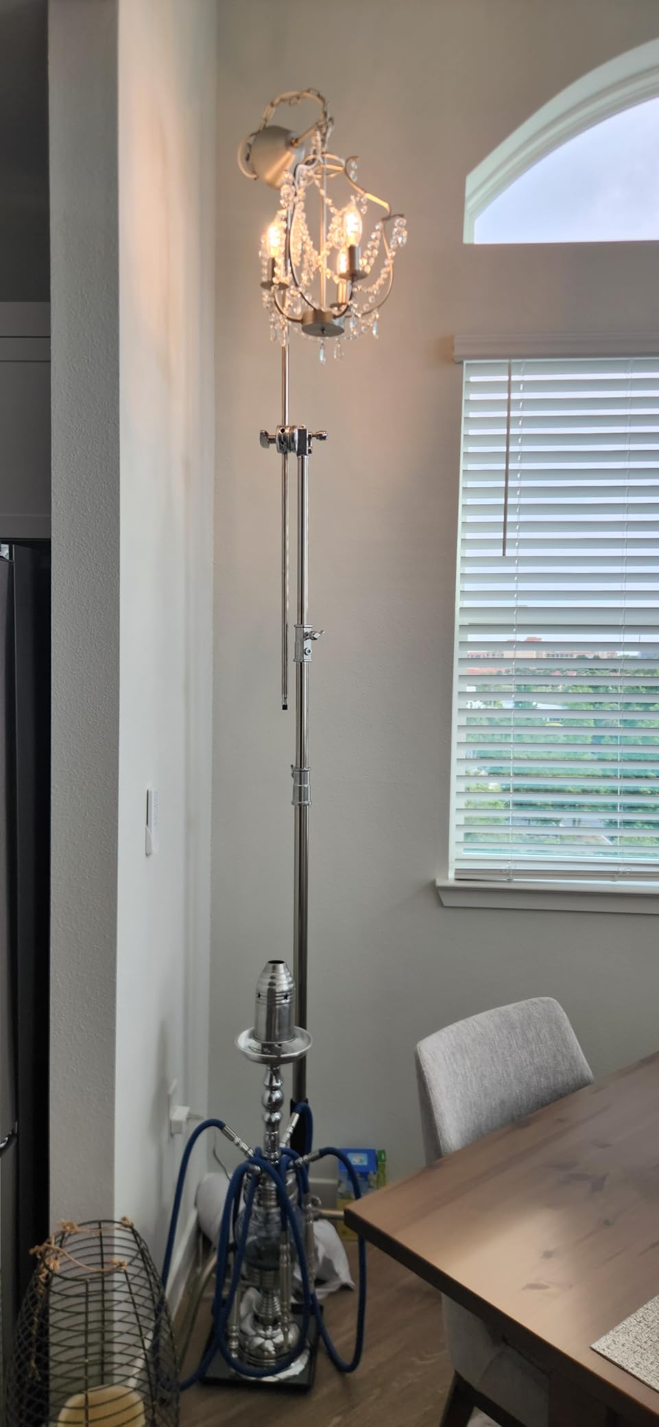C Stand with Boom Arm, Photography Light Stand Kit - Heavy Duty C-Stand with 10.8ft/330cm Stainless Steel Pole, 4.2ft/128cm Boom Arm, Grip Heads, Sandbag for Studio Lighting, Silver customer photo 2