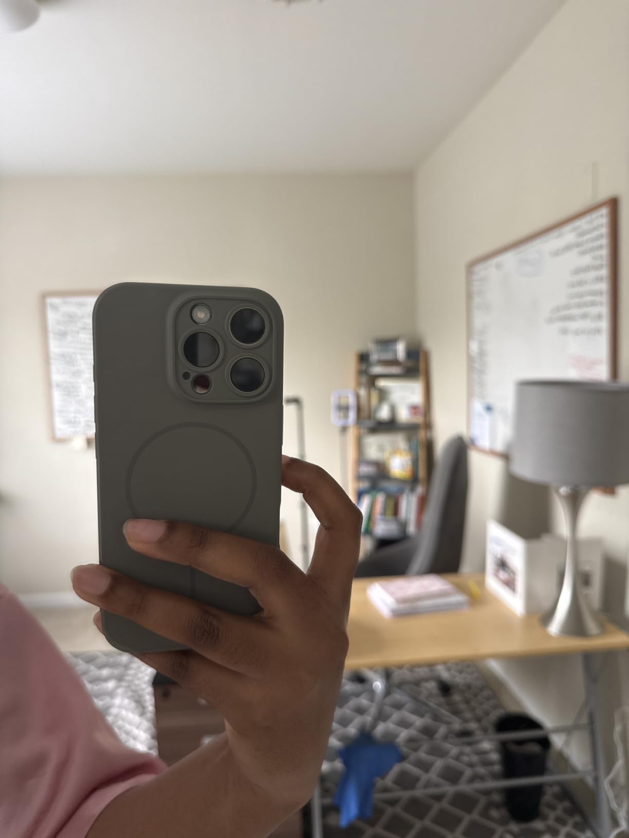 JETech Magnetic Slim Case for iPhone 16 6.1-Inch Compatible with MagSafe, Full Camera Lens Protection, Ultra-Thin Lightweight Matte Finish Minimalist Phone Cover (Black) customer photo 2