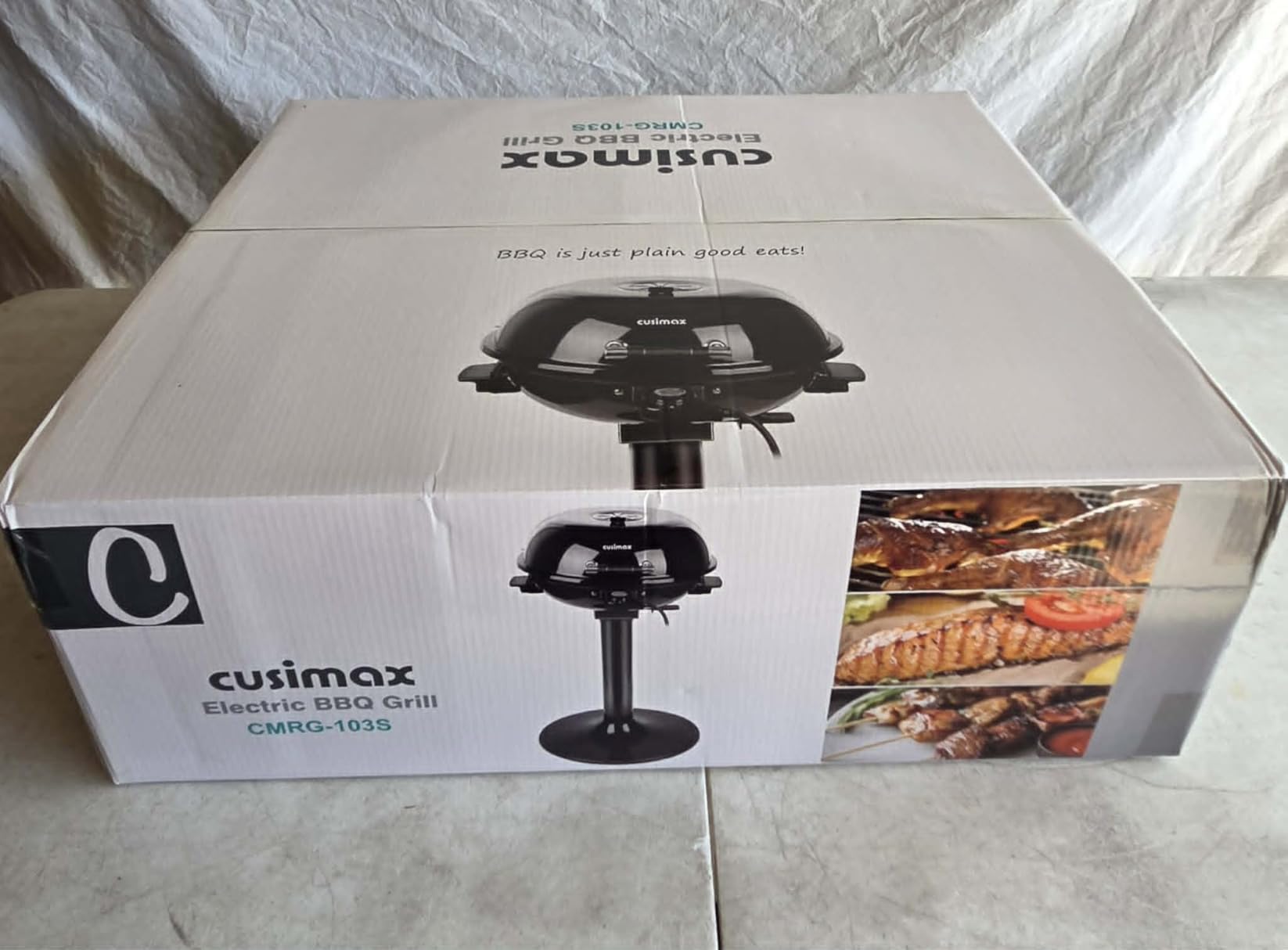 Electric Grill, CUSIMAX Electric Indoor/Outdoor Grill, 1600W Portable BBQ with Lid for Indoor & Outdoor Use, Adjustable Heat, Removable Stand Grill for Cookouts, BBQ Gatherings, Small Spaces customer photo 2
