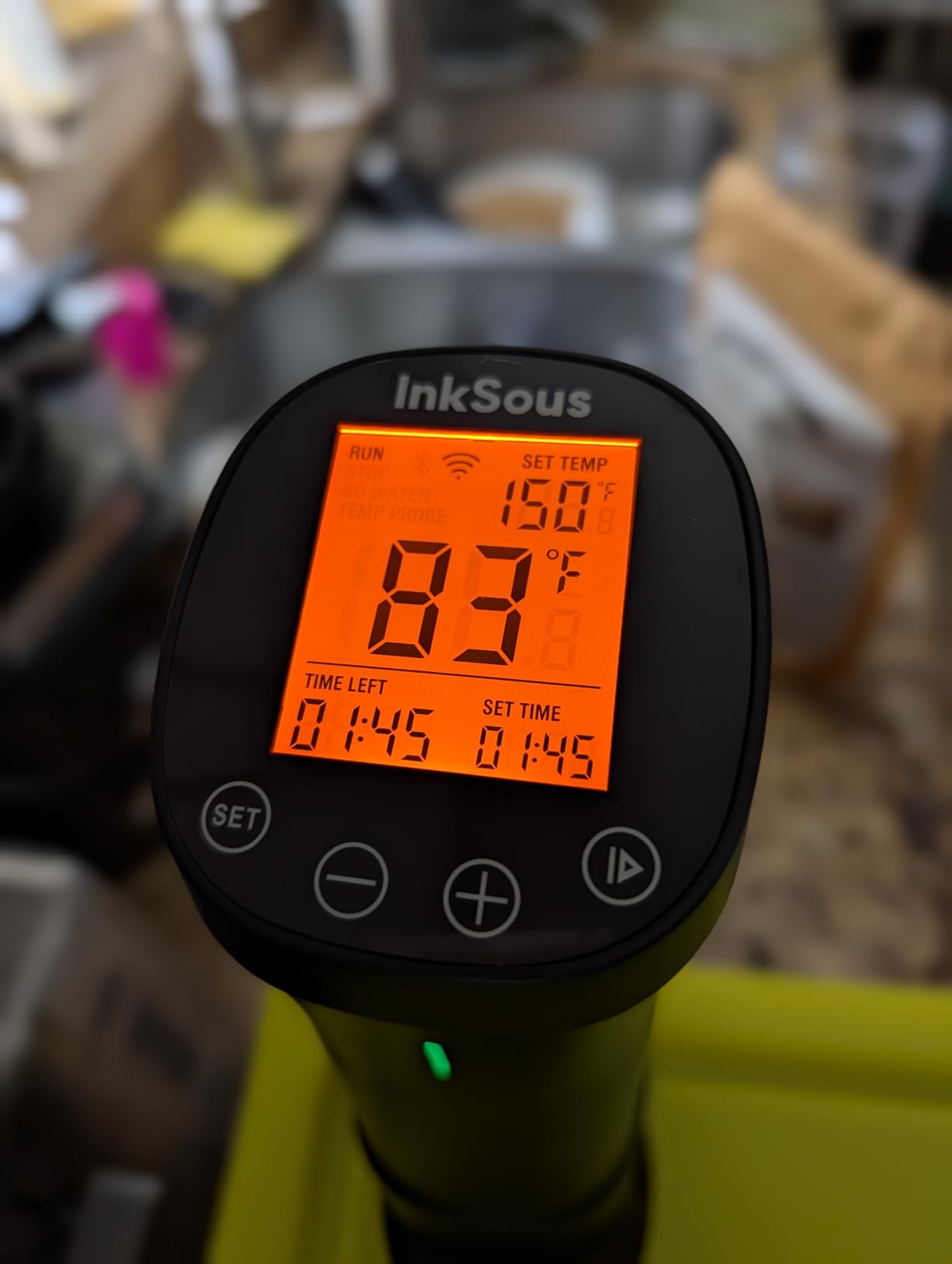 WIFI 2.4G Sous Vide Cooker 1000W Immersion Circulator with APP 14 Recipes,Alarm,Calibration & Timer, 3D Water Fast Heating Ultra-Quiet Sous Vide Machine ISSV-200-W customer photo 2