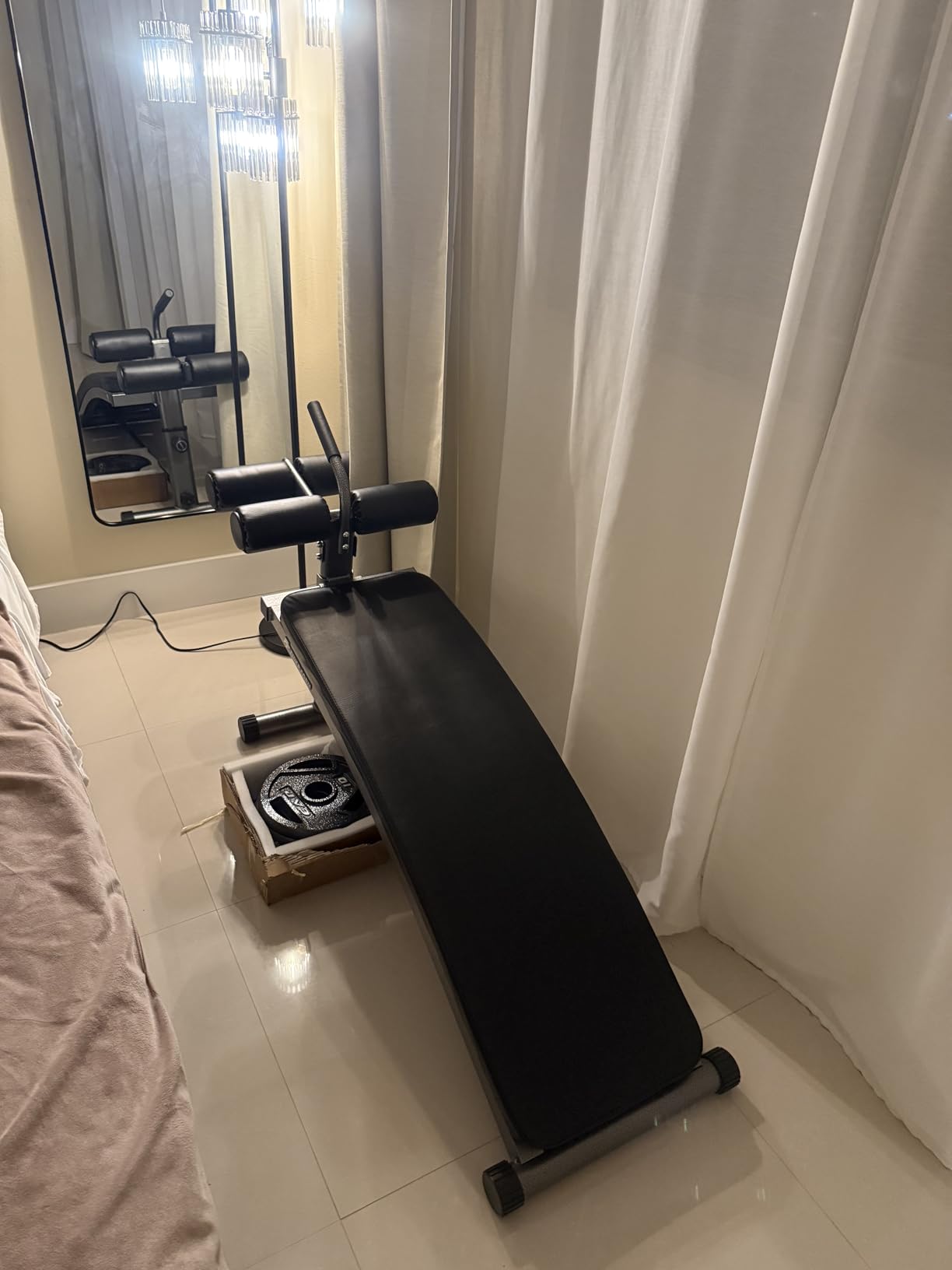 Finer Form Gym-Quality Adjustable Sit Up Ab Bench & Decline Weight Bench for Home Gym Strength Training. customer photo 1