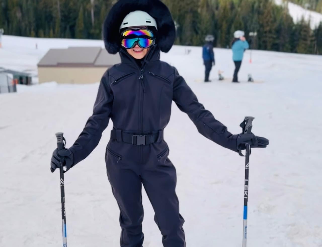 Womens Ski Suit One Piece Snowsuit Slim Insulated Jumpsuit Warm Waterproof Outdoor Sports Outerwear customer photo 1