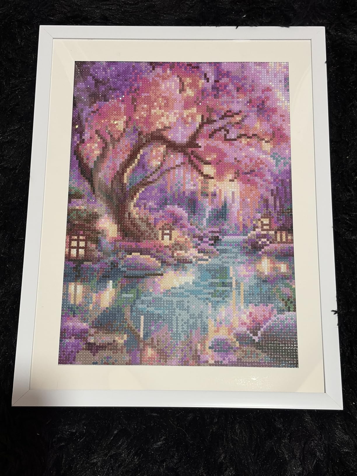 Diamond Paintings Kits for Beginners, Full Round Drill Diamond Arts Kits for Adults, Glowing Dream Forest Paint by Diamond, 5D DIY Diamond Painting Dot Gem Art, for Home Wall Decor 11.8x15.8 Inches customer photo 1