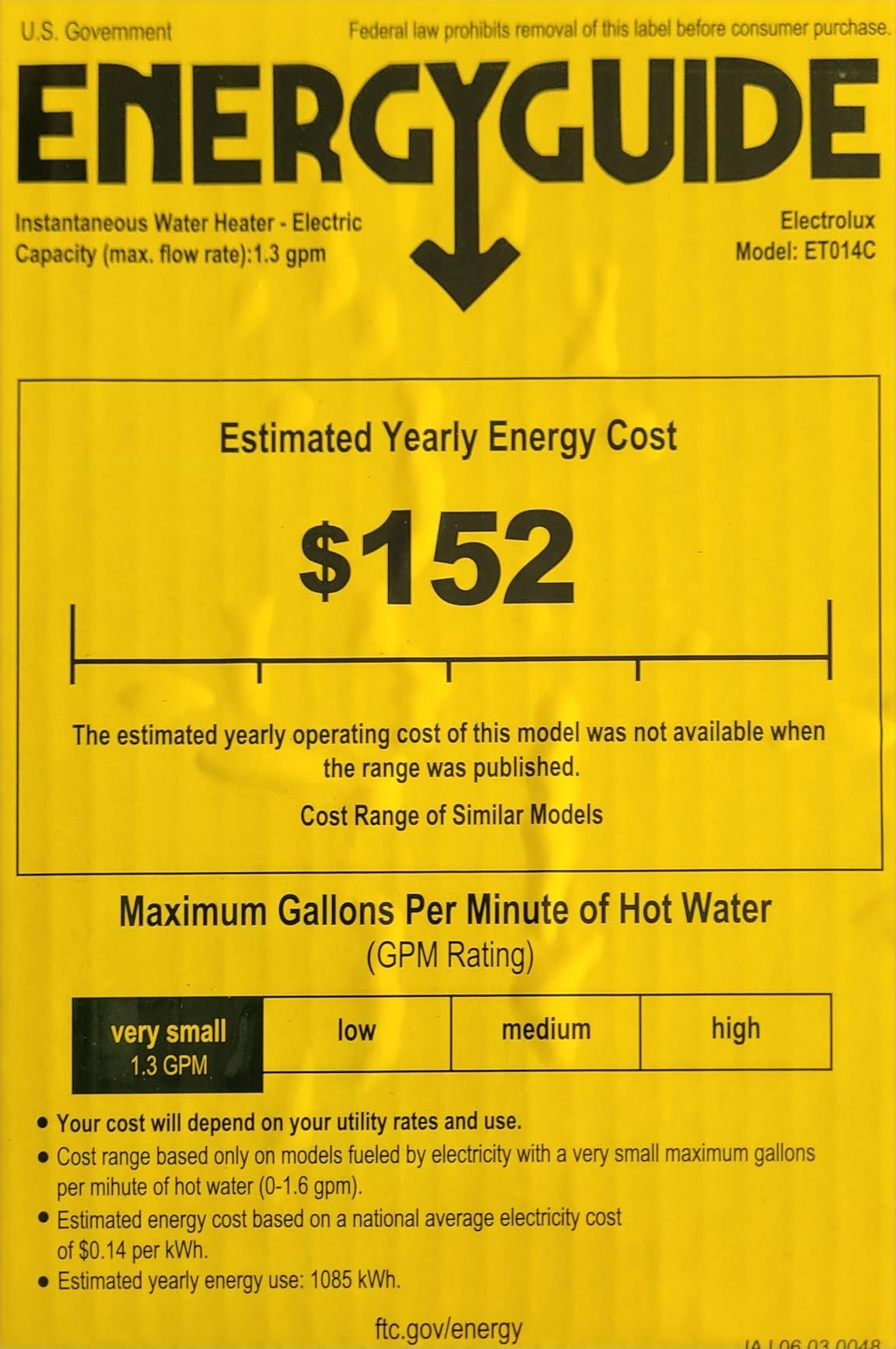 Electrolux 14kW Tankless Water Heater Electric 240V - Smart WiFi & Alexa, On Demand Hot Water Heater Electric, Max 3.4 GPM, With Scale Inhibitor, Space-Saving Instant On Demand Water Heater for Shower customer photo 1