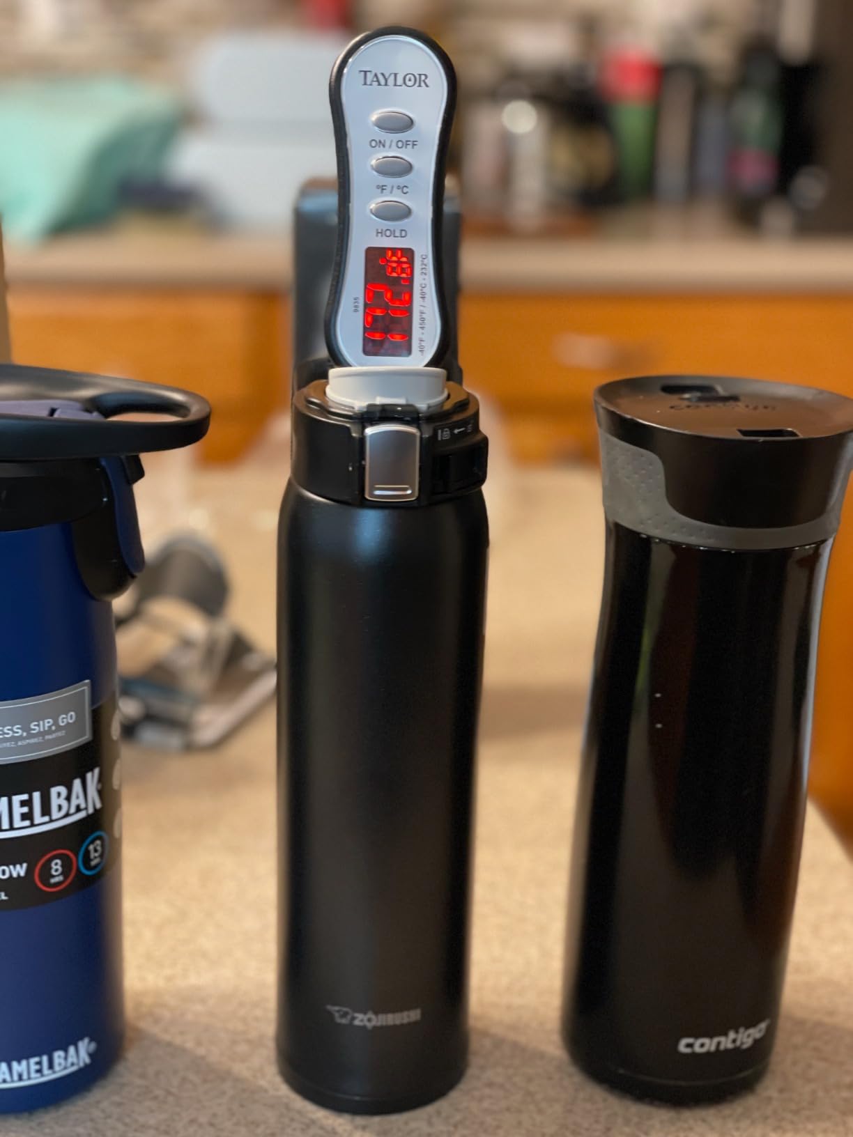 Hydro Flask 20 Oz Flex Sip Coffee Tumbler - Leak Proof Insulated (Harbor Blue) customer photo 2