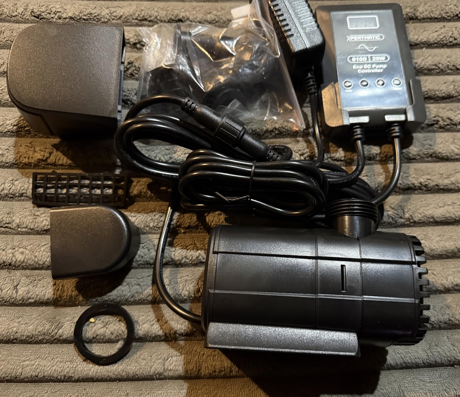 XPERTMATIC 25W DC Aquarium Pump, 925 GPH Variable Speed Fish Tank Pump, 11.5 ft Max Head, Ultra Quiet, 20-Level Adjustable Flow with 3 Modes, Submersible & Dry-Run Protection customer photo 1