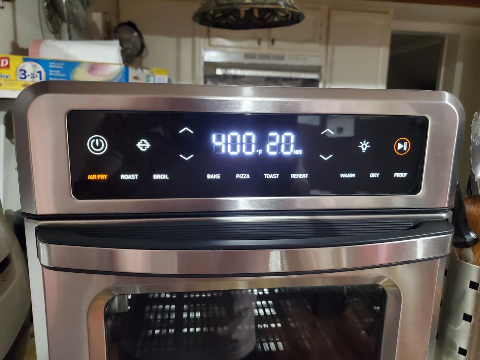 Cosori 11-in-1 Air Fryer Oven, 13Qt Small Footprint Airfryer Combo with Rotisserie, Toast, Bake, Roast, Recipe Book & 6 Accessories customer photo 1