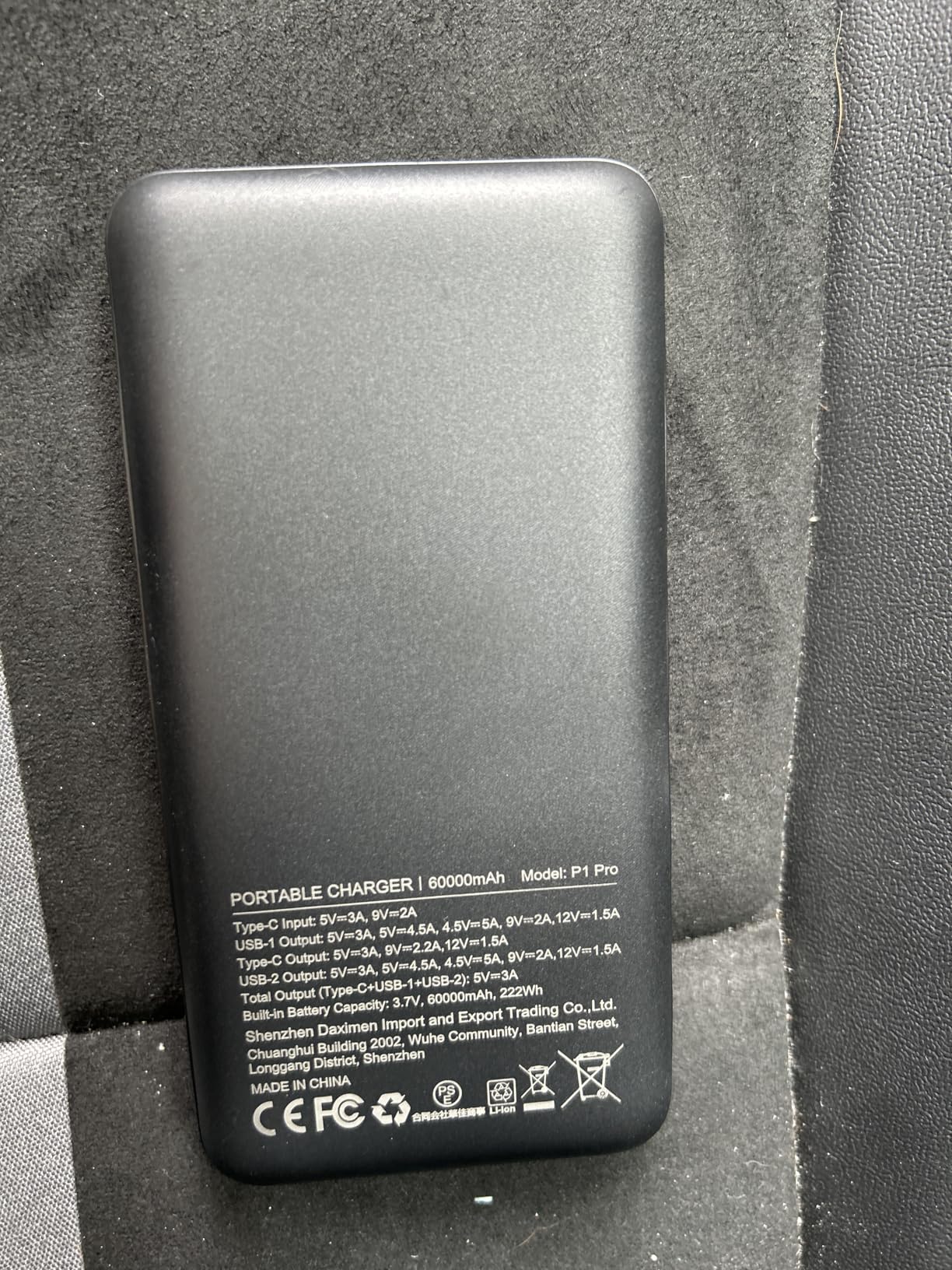 Portable Charger Power Bank - 60,000mAh Battery Pack, 22.5W Fast Charging Phone Charger Attached USB-C/iOS/Micro-USB Cable, Powerbank for Travel Camping Essentials customer photo 1