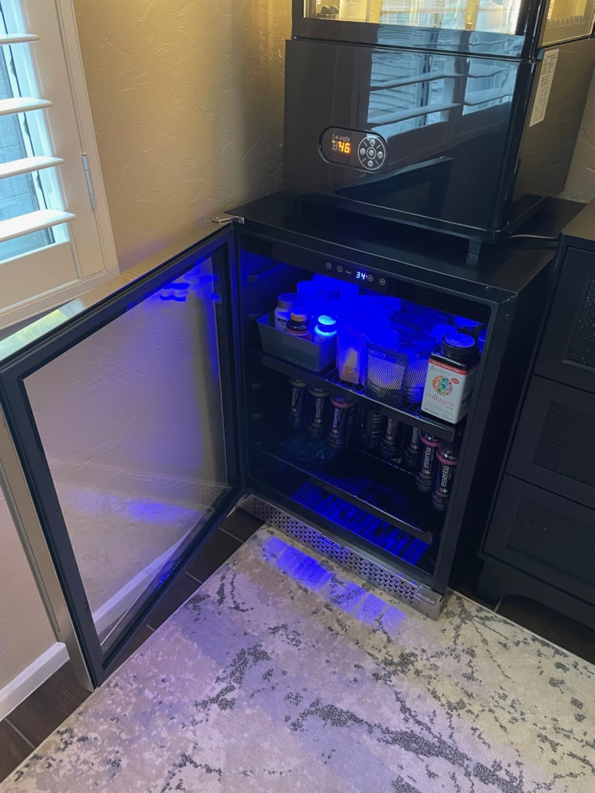 Yeego 24 Inch Beverage Refrigerator, Up to 160 Cans, Beverage Cooler with Lock, Auto Defrost, Digital Temperature Control, Stainless Steel for Indoor & Covered Outdoor Use, Built-in or Freestanding customer photo 2