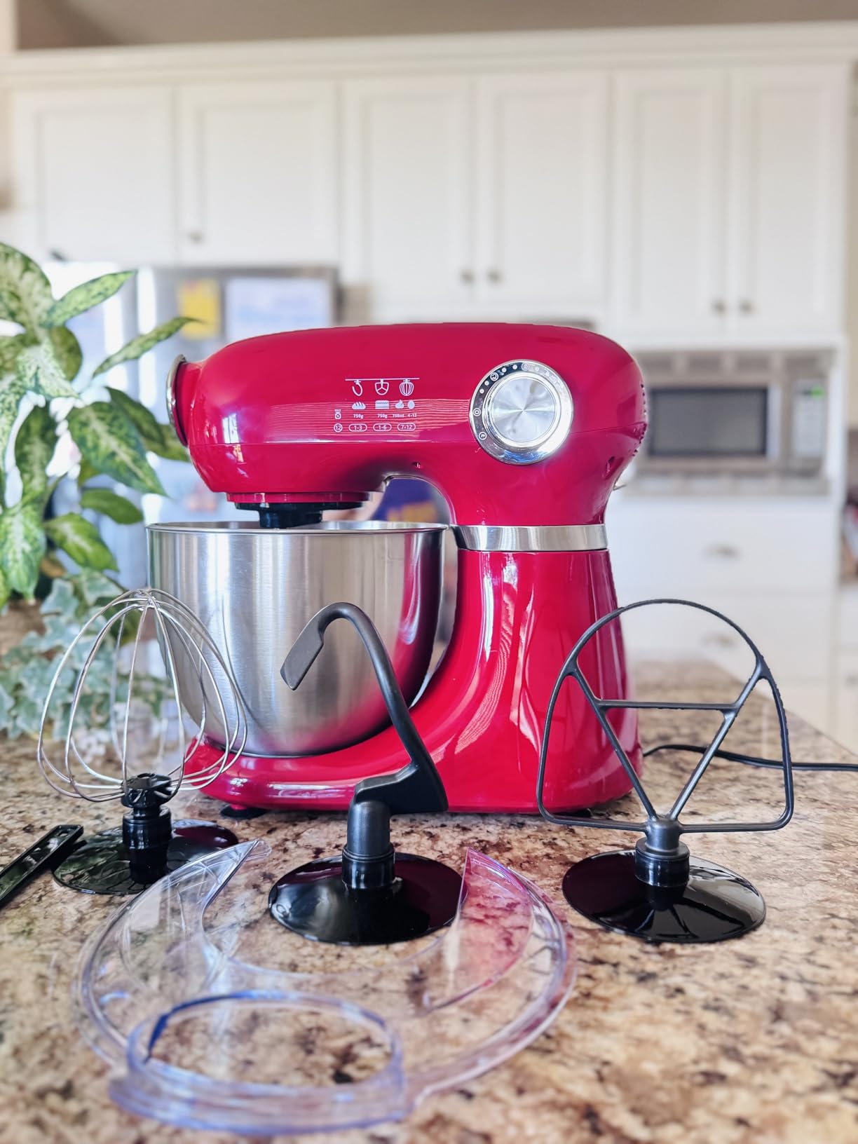 Electactic Stand Mixer With 12 Speed,5.3 Quart Electric Mixer With Tilt Head, Kitchen Mixer for Daily Use with Egg Whisk,Dough Hook,Flat Beater customer photo 2