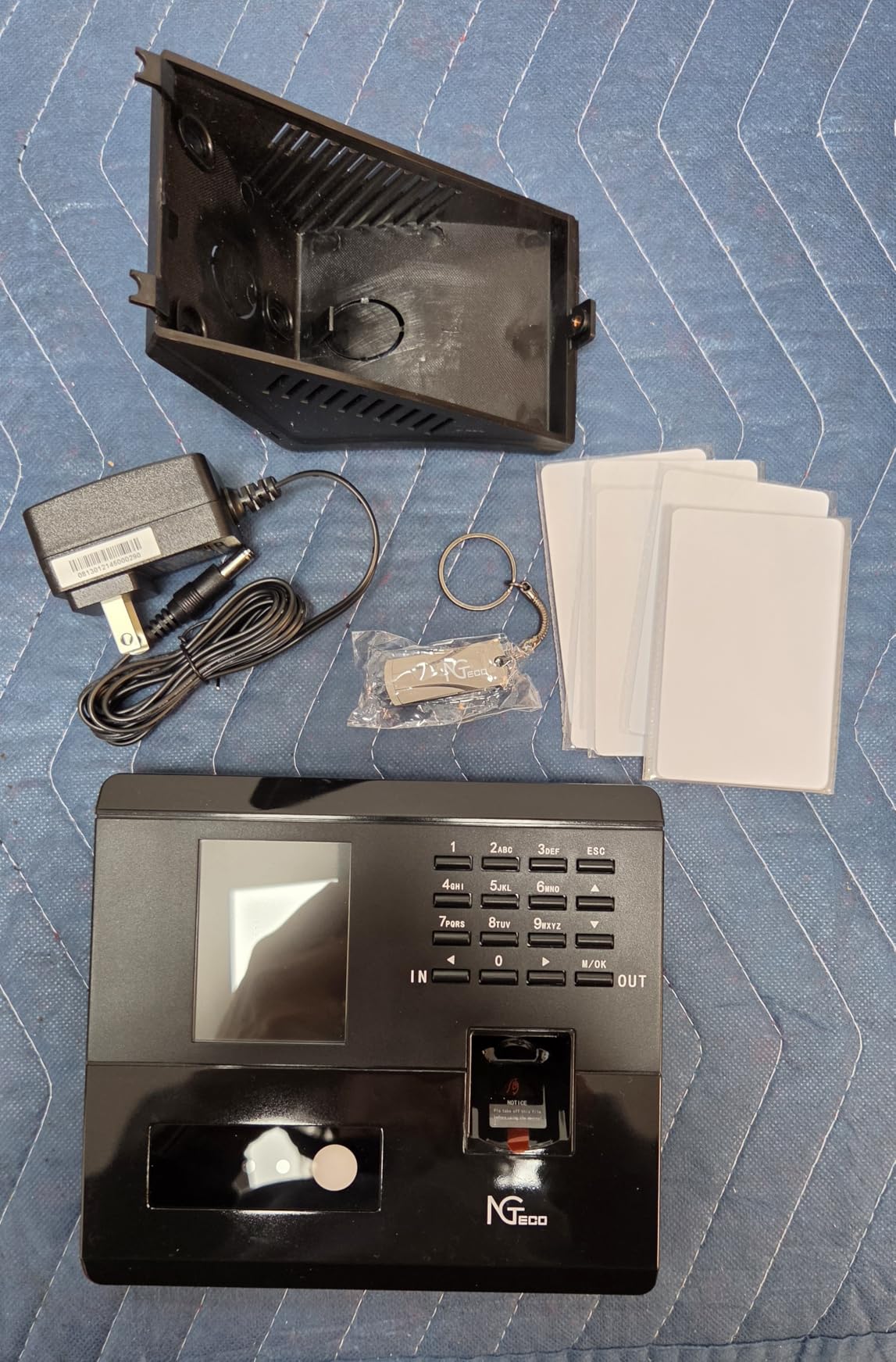 NGTeco Time Clock for Small Business, 4-in-1 Employee Attendance Machine with Face, Fingerprint, RFID Card & PIN Code, 2.4GHz WiFi, Mobile App Control for iOS Android, Shift Management, No Monthly Fee customer photo 1