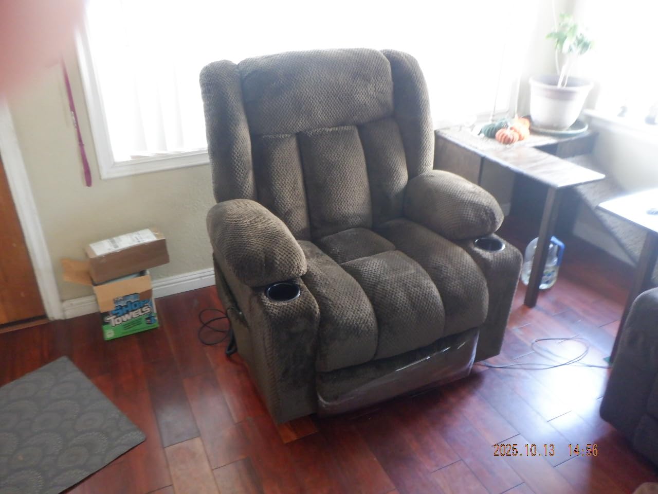 3 Motor Large-Wide Lift Chair, Infinite Position, 180 Degree Lay Flat, Power Lift Chairs Recliners for Elderly Big and Tall, Massage & Heat, Extended Footrest (Deep Brown, Large Wide) customer photo 1