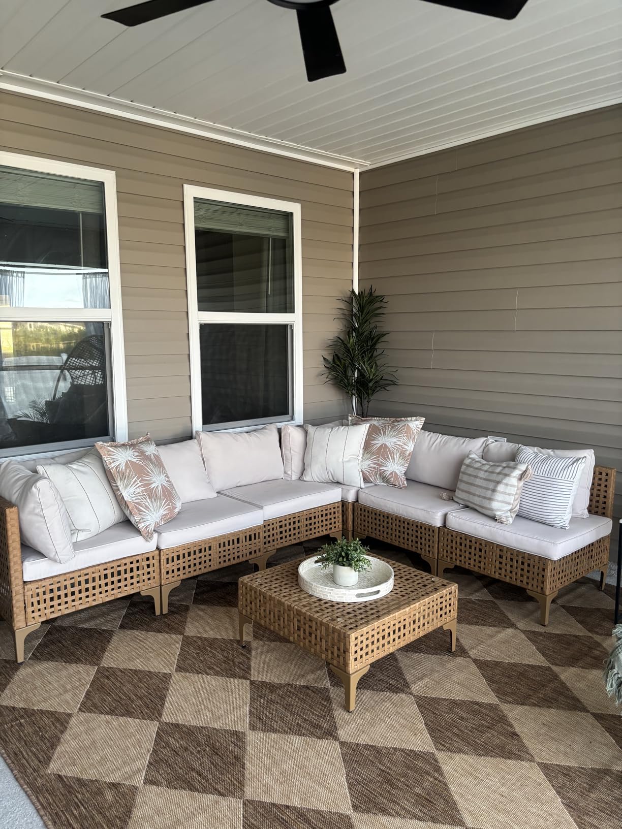 YITAHOME 9PCS Patio Furniture Set with Lift-Top Coffee Table & Ottoman, Outdoor Modular Sectional Sofa, Waterproof Patio Conversation Set, All-Weather Patio Sofa, Outdoor Couch for Deck Backyard customer photo 1