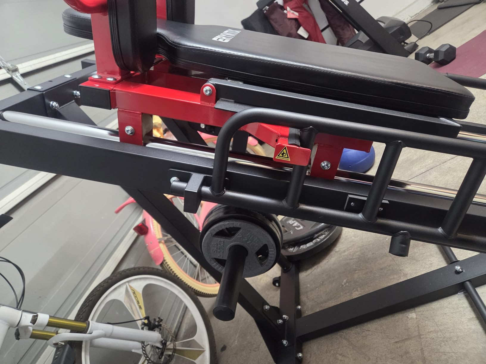 Leg Press Hack Squat Machine Combo, 45° Leg Exercise Machine ,Lower Body Special with Weight Storage for Quads, Hamstring, Glutes, Calves, Compact Home Gym Leg Day Equipment customer photo 2