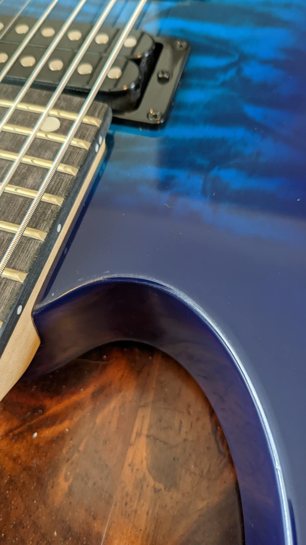 Ibanez Gio GRG7221QA Electric Guitar - Transparent Blue Burst customer photo 1