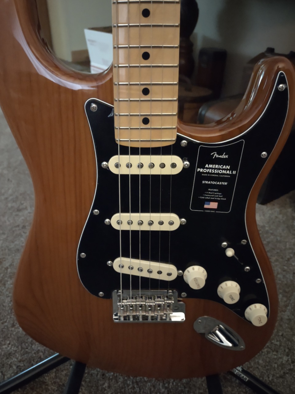 American Professional II Stratocaster - Roasted Pine with Maple Fingerboard Natural customer photo 1