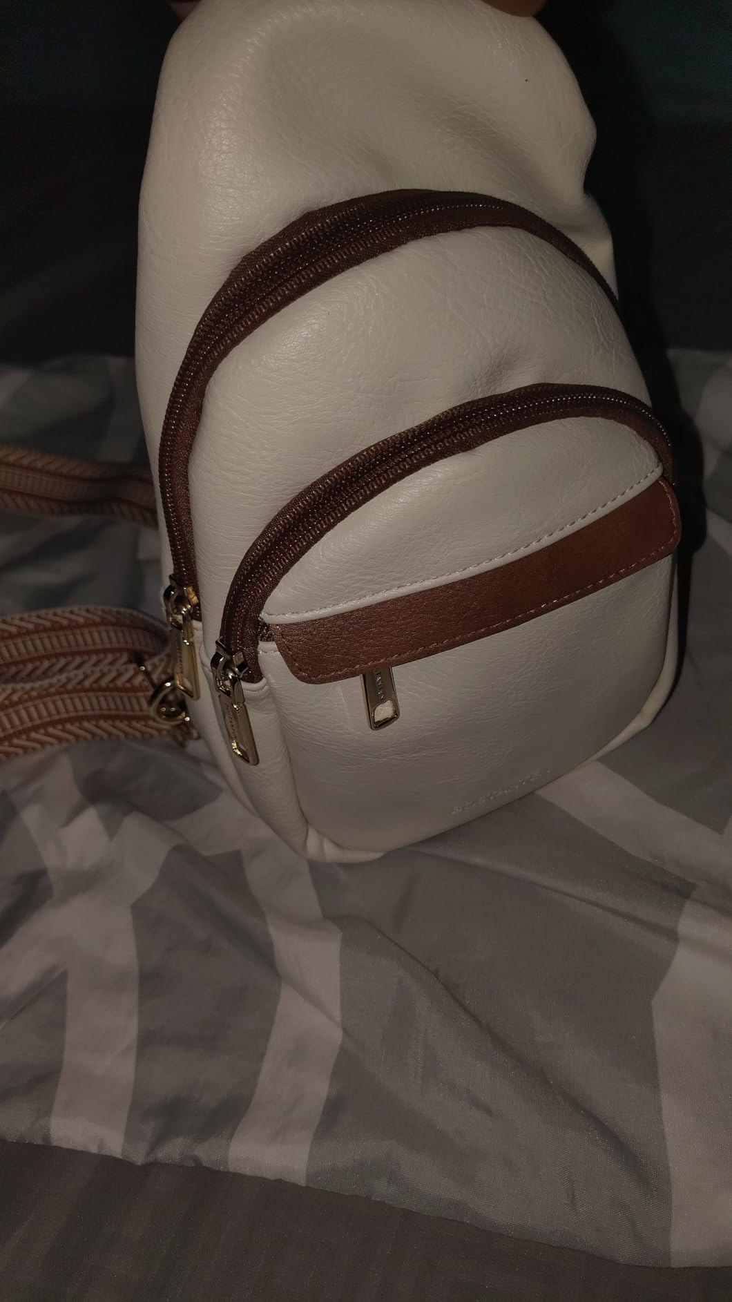 Sling Bag for Women Leather Crossbody Bags Fanny Pack Chest Bag for Travel customer photo 2