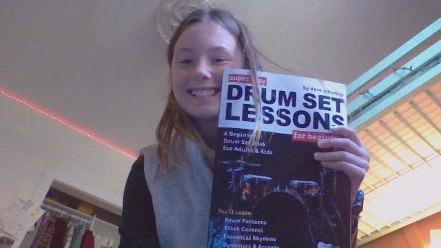 Super Easy Drum Set Lessons for Beginners: A Beginner Drum Set Book for Adults and Kids-50+ Drum Patterns for Achieving 4-Way Coordination customer photo 1