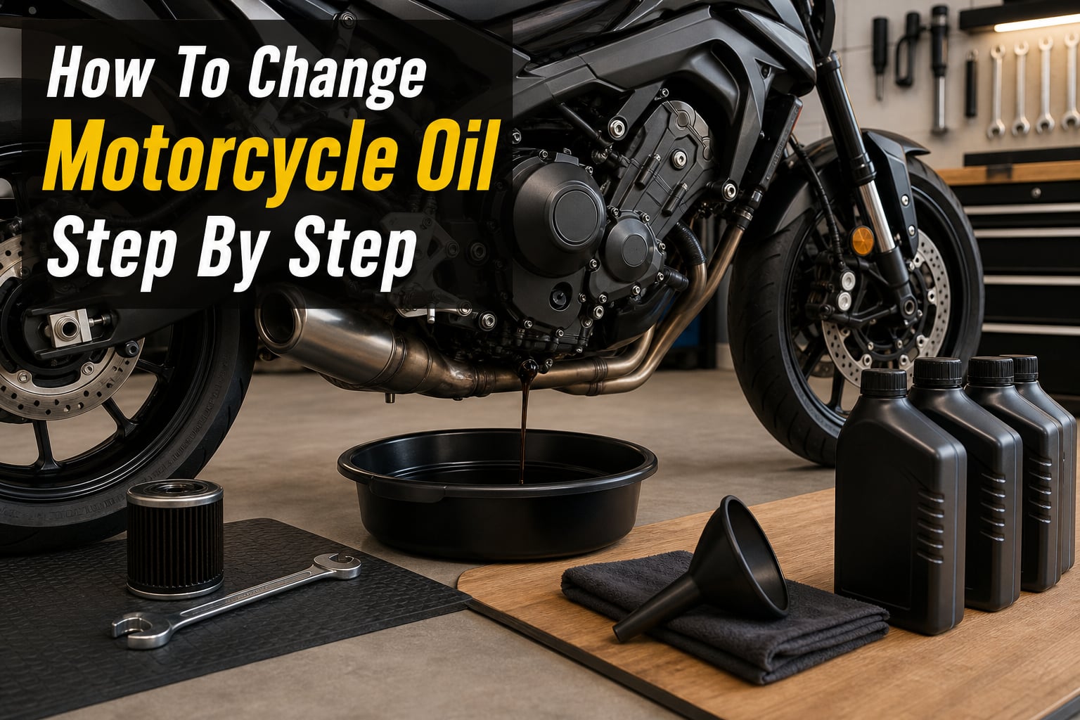 How To Change Motorcycle Oil Step By Step