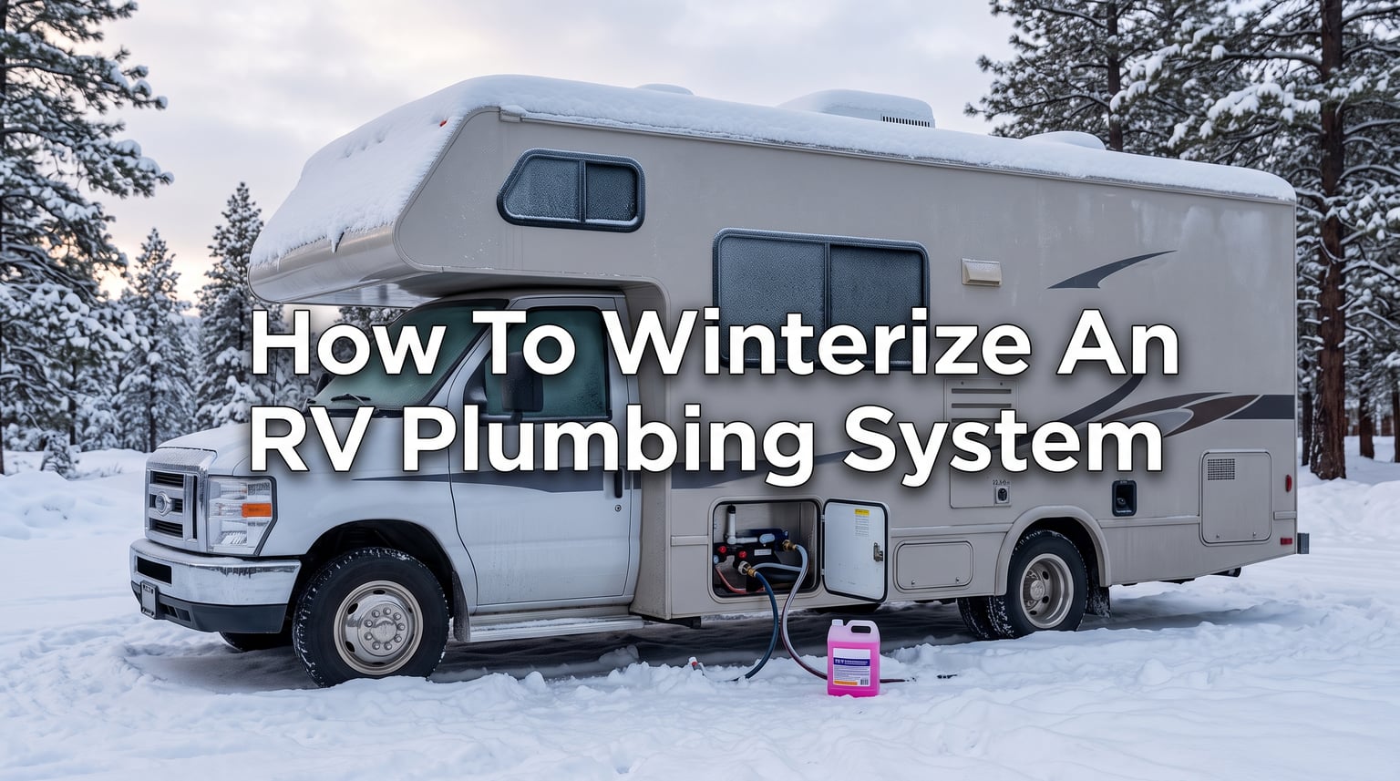 How To Winterize An RV Plumbing System