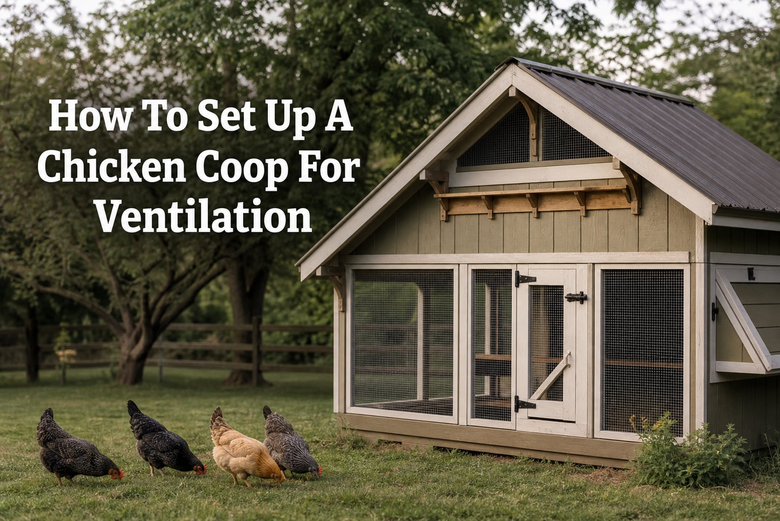 How To Set Up A Chicken Coop For Ventilation