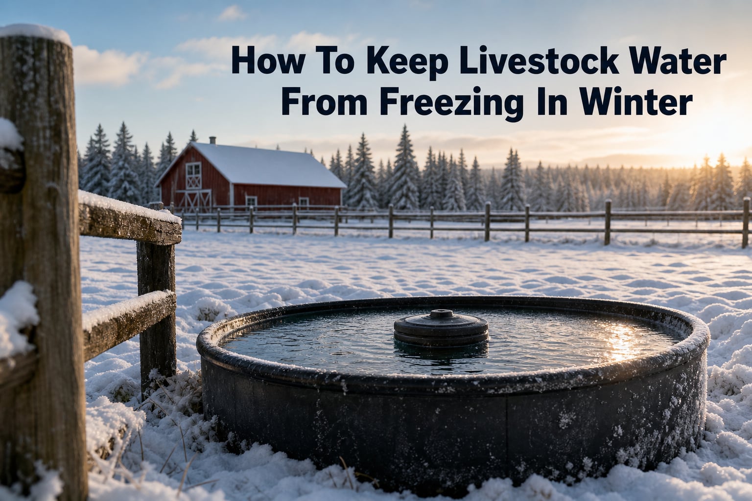 How To Keep Livestock Water From Freezing In Winter