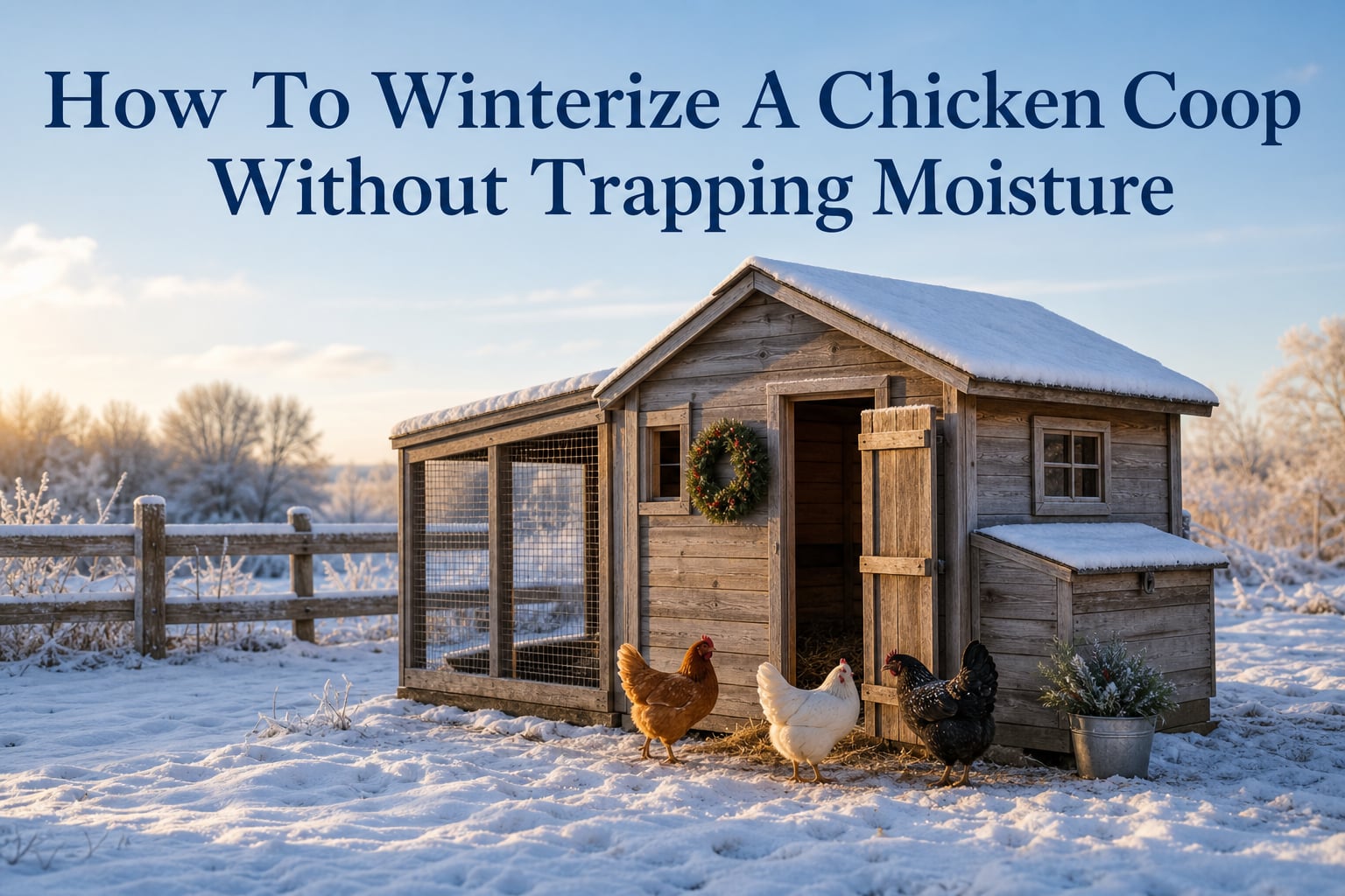 How To Winterize A Chicken Coop Without Trapping Moisture