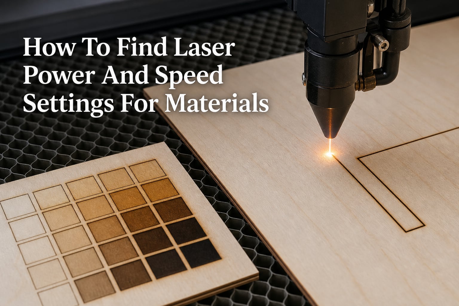 How To Find Laser Power And Speed Settings For Materials