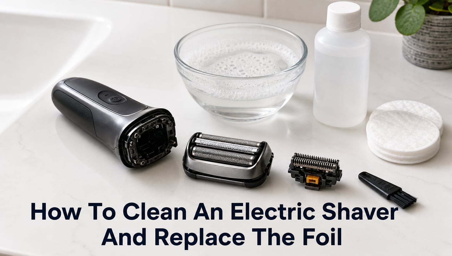 How To Clean An Electric Shaver And Replace The Foil