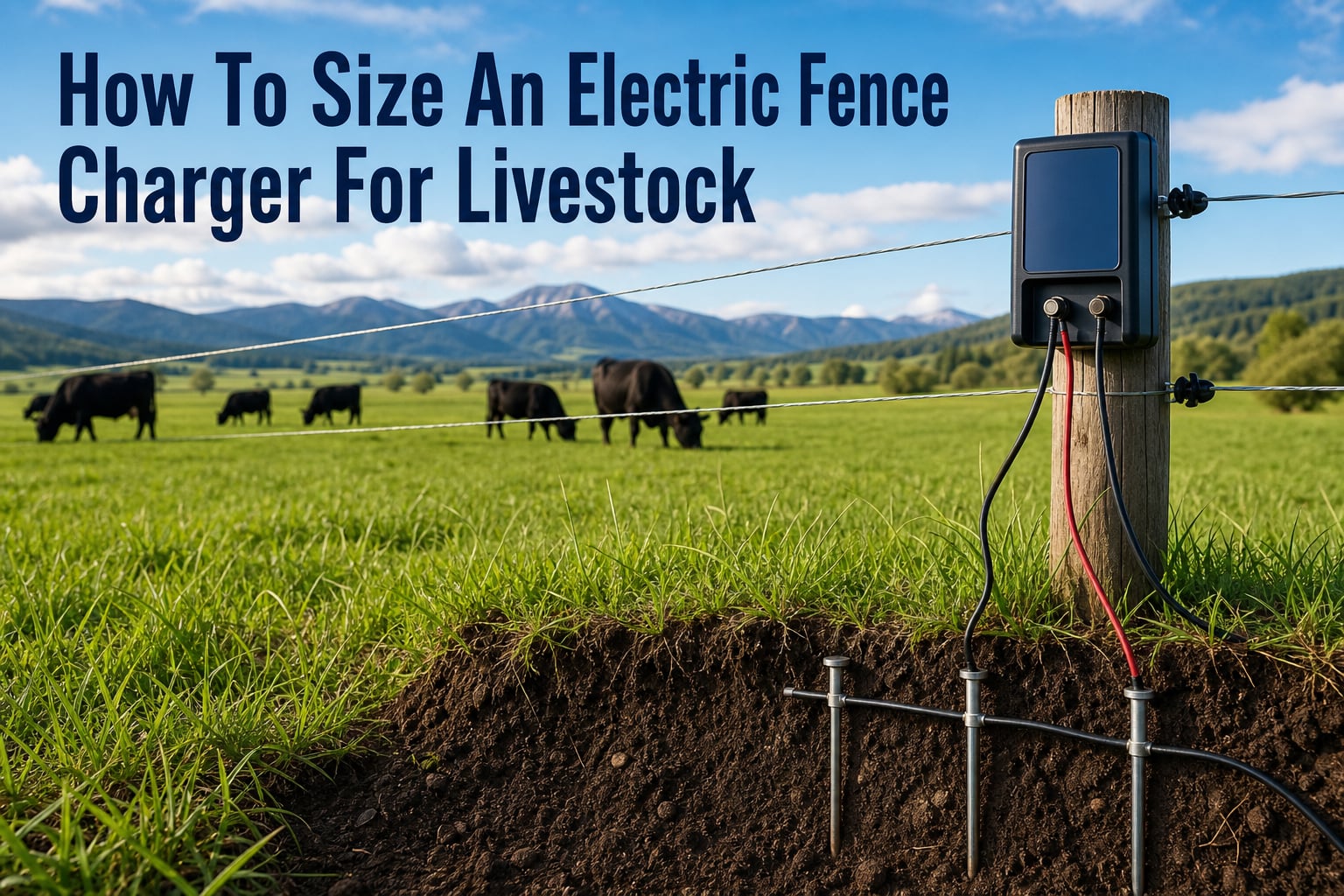 How To Size An Electric Fence Charger For Livestock