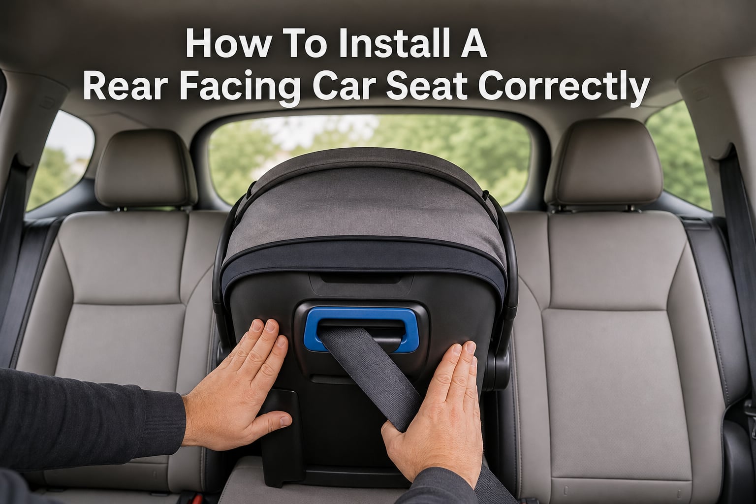 How To Install A Rear Facing Car Seat Correctly