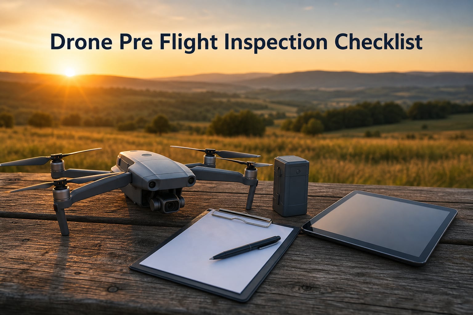 Drone Pre Flight Inspection Checklist