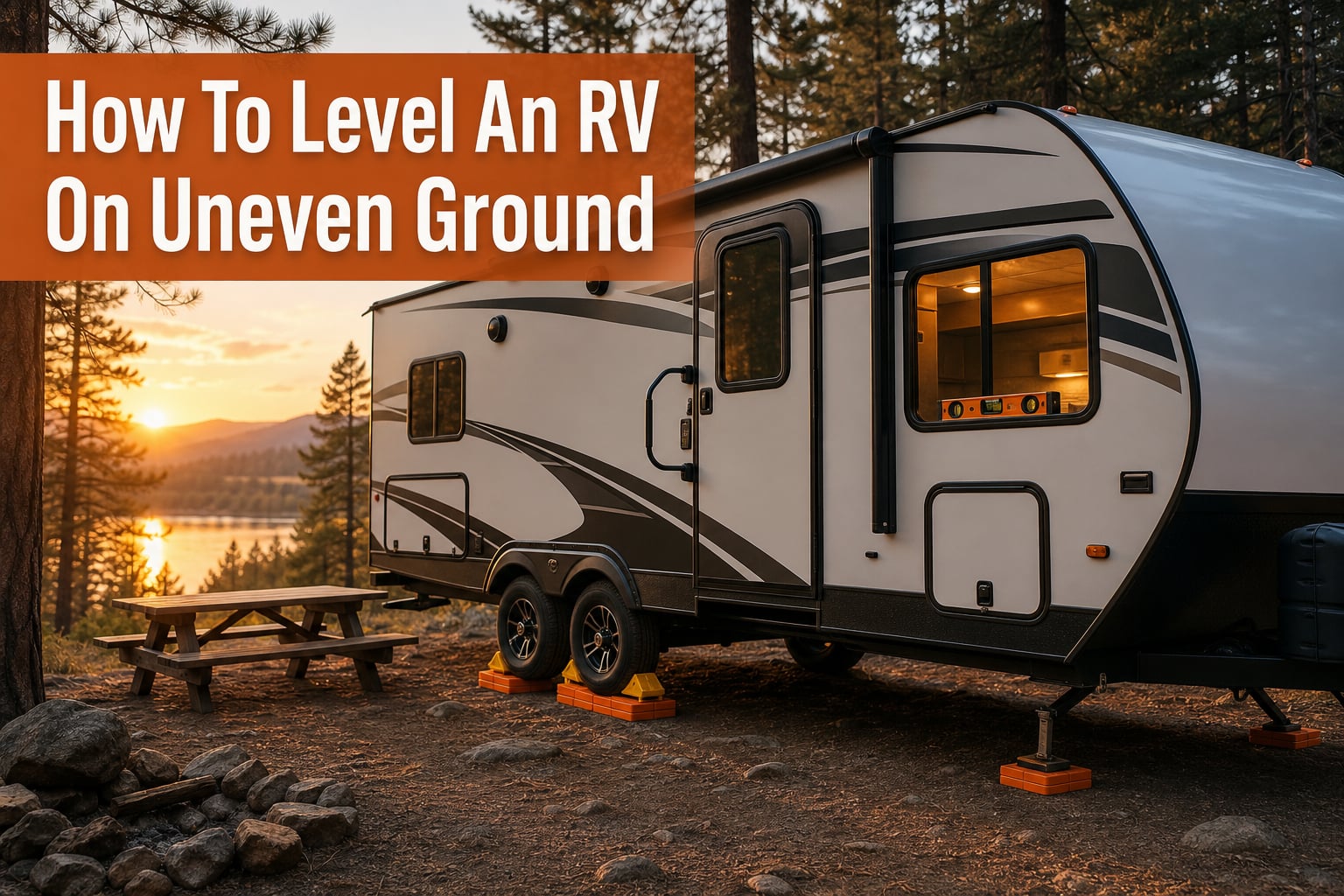 How To Level An RV On Uneven Ground